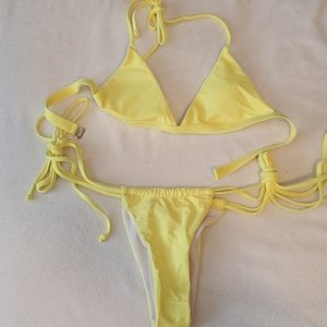 HIGHLIGHTER yellow bikini!